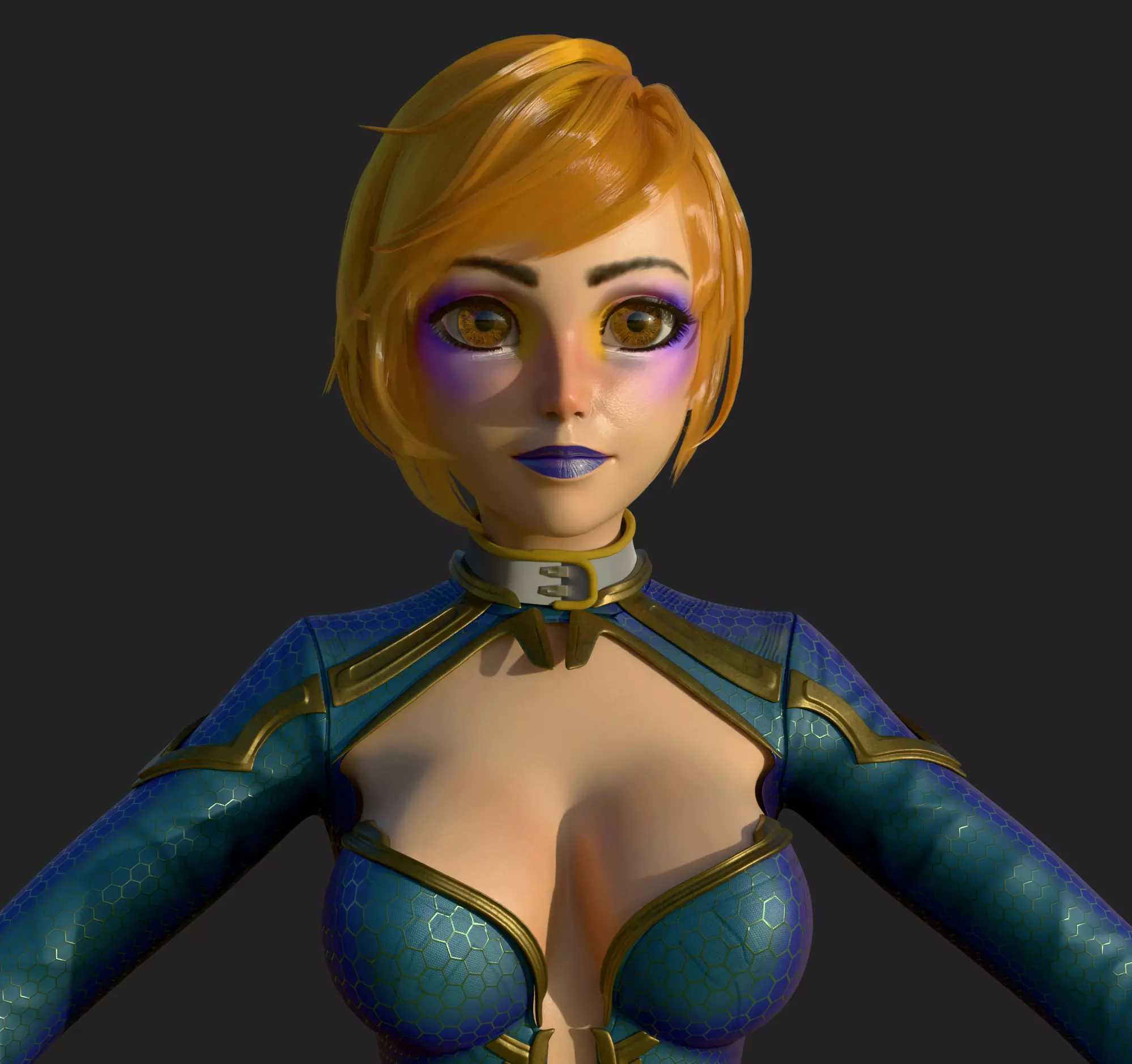 Cybergilr 3D model_6