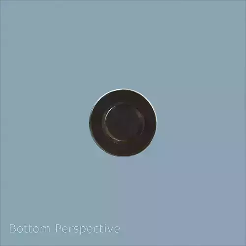 Steel Stained M10 Bolt Allen Dome 3D model 6