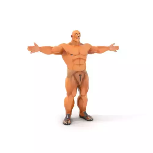 Muscular Barbarian Character Model Pack