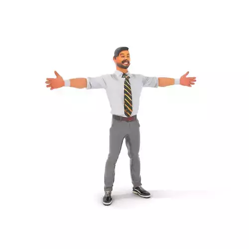 Business Attire Professional Character Model Pack Low-poly 3D model