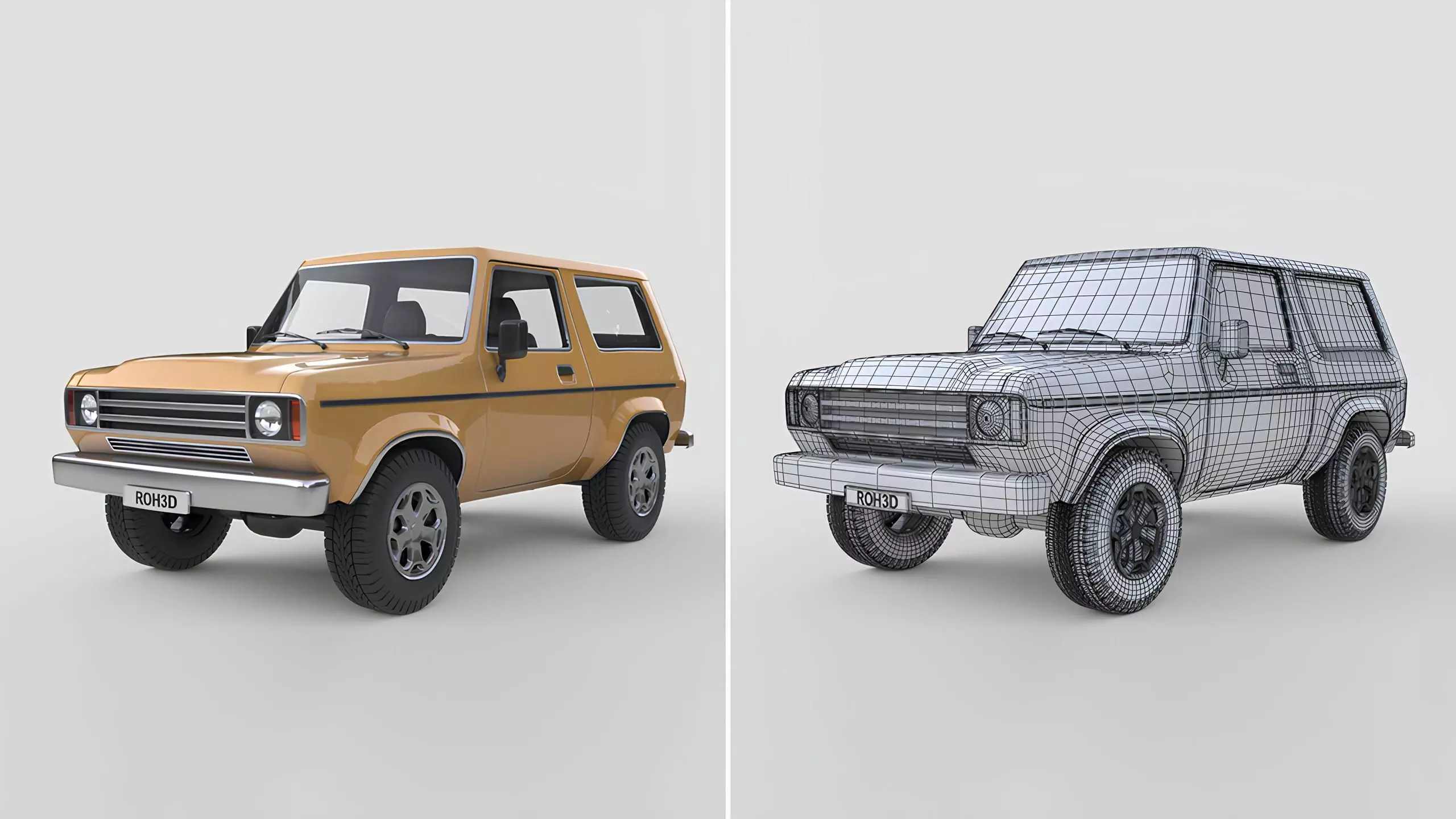 Classic Generic Car Collection High-Quality 3D Models _9