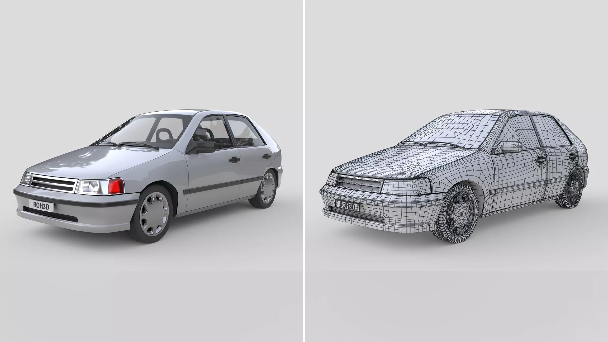 Classic Generic Car Collection High-Quality 3D Models _8