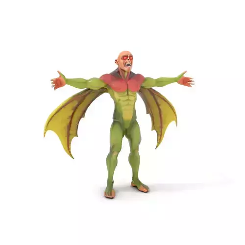 Winged Demon Creature Model Pack Low-poly 3D model