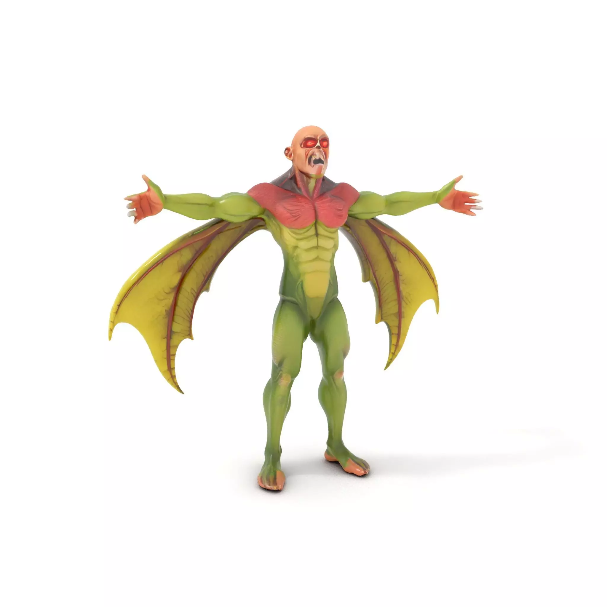 Winged Demon Creature Model Pack Low-poly 3D model_0