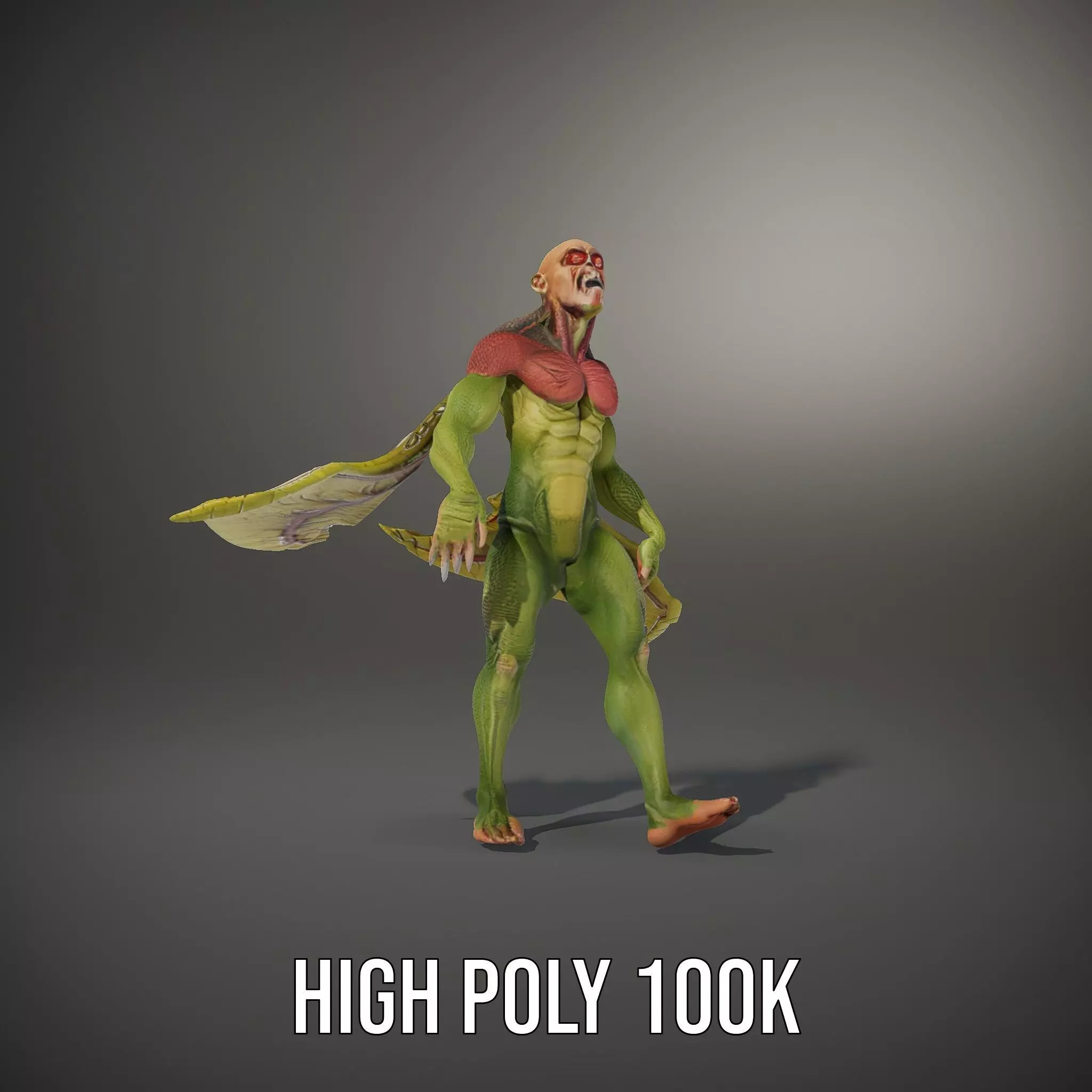 Winged Demon Creature Model Pack Low-poly 3D model_8