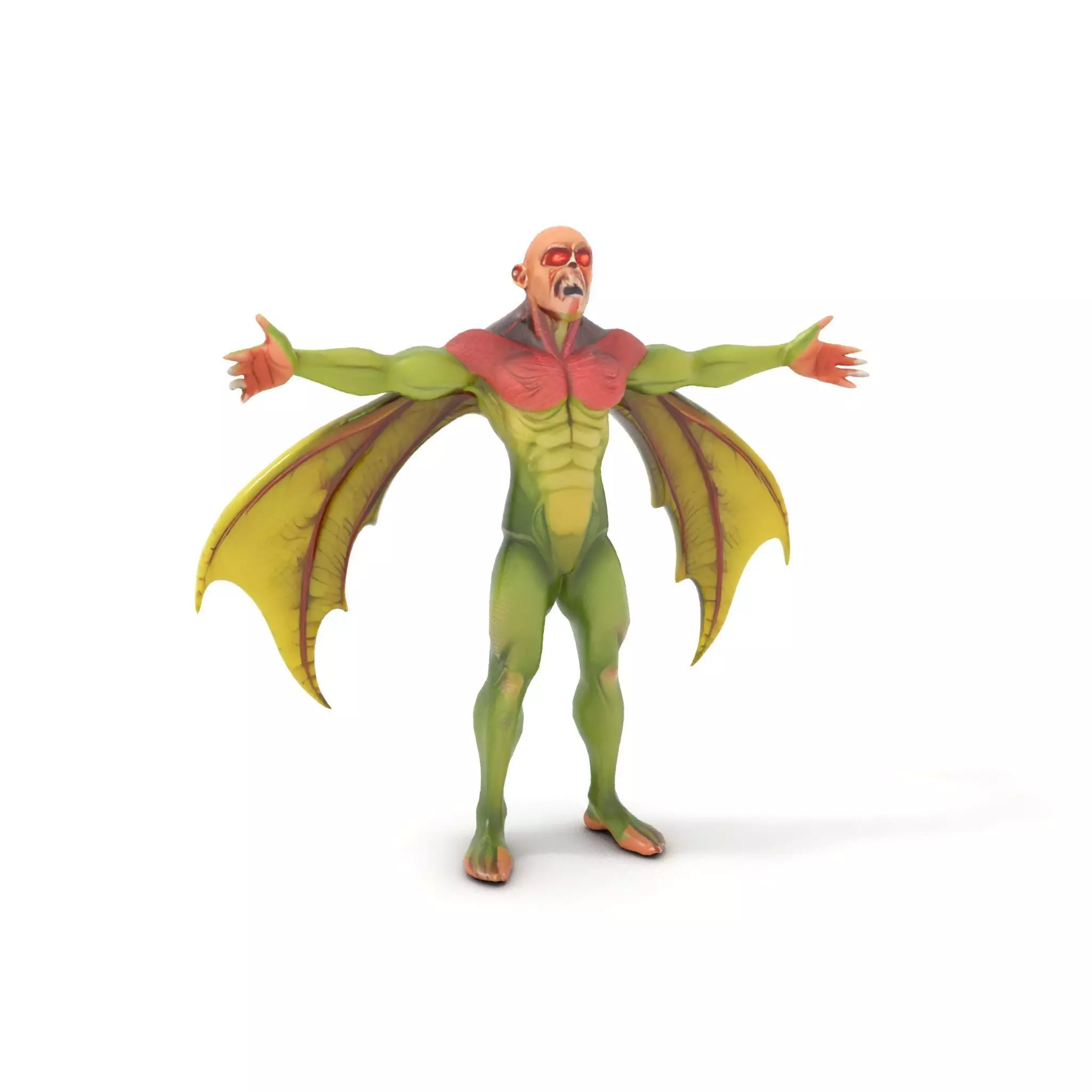 Winged Demon Creature Model Pack Low-poly 3D model_6