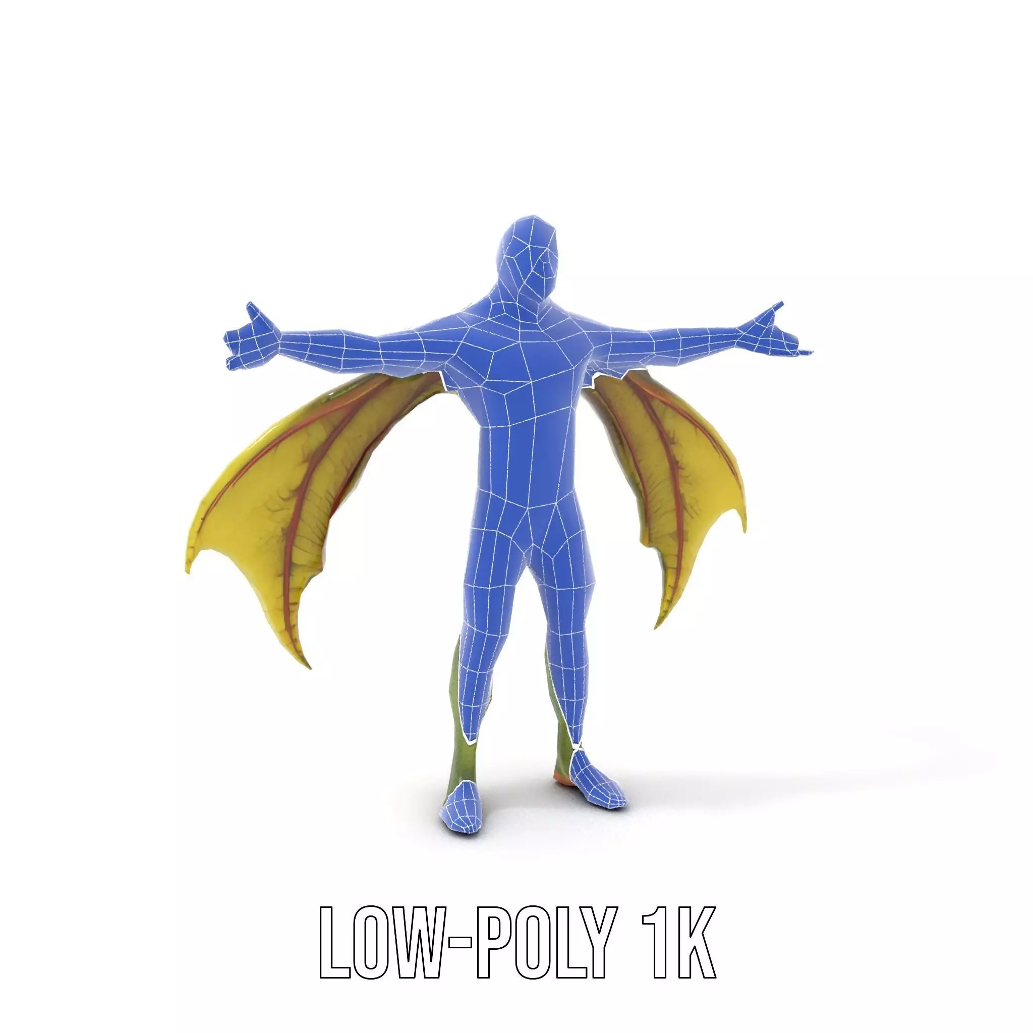 Winged Demon Creature Model Pack Low-poly 3D model_12