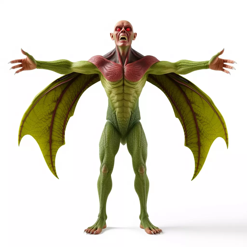 Winged Demon Creature Model Pack Low-poly 3D model_2