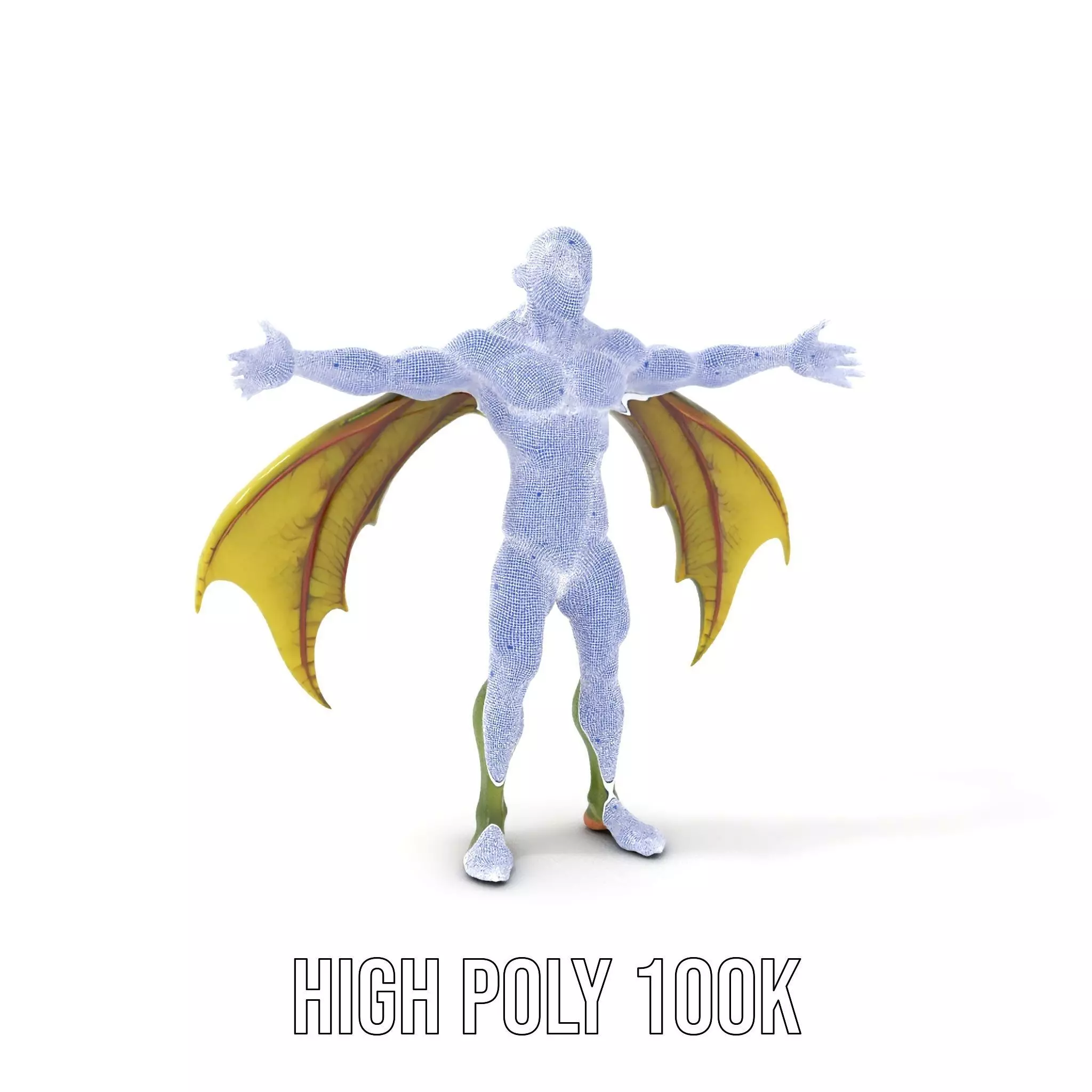 Winged Demon Creature Model Pack Low-poly 3D model_4