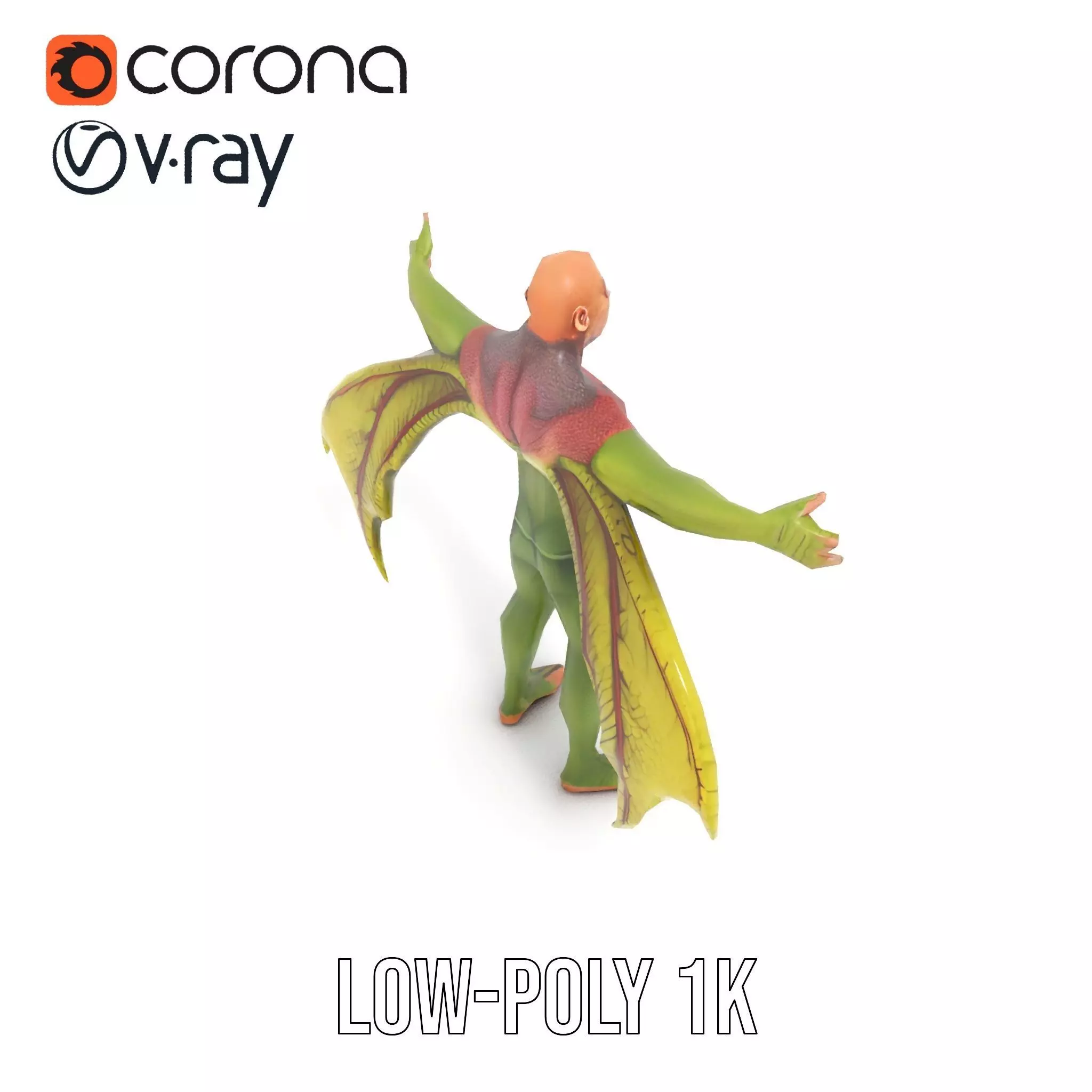 Winged Demon Creature Model Pack Low-poly 3D model_17