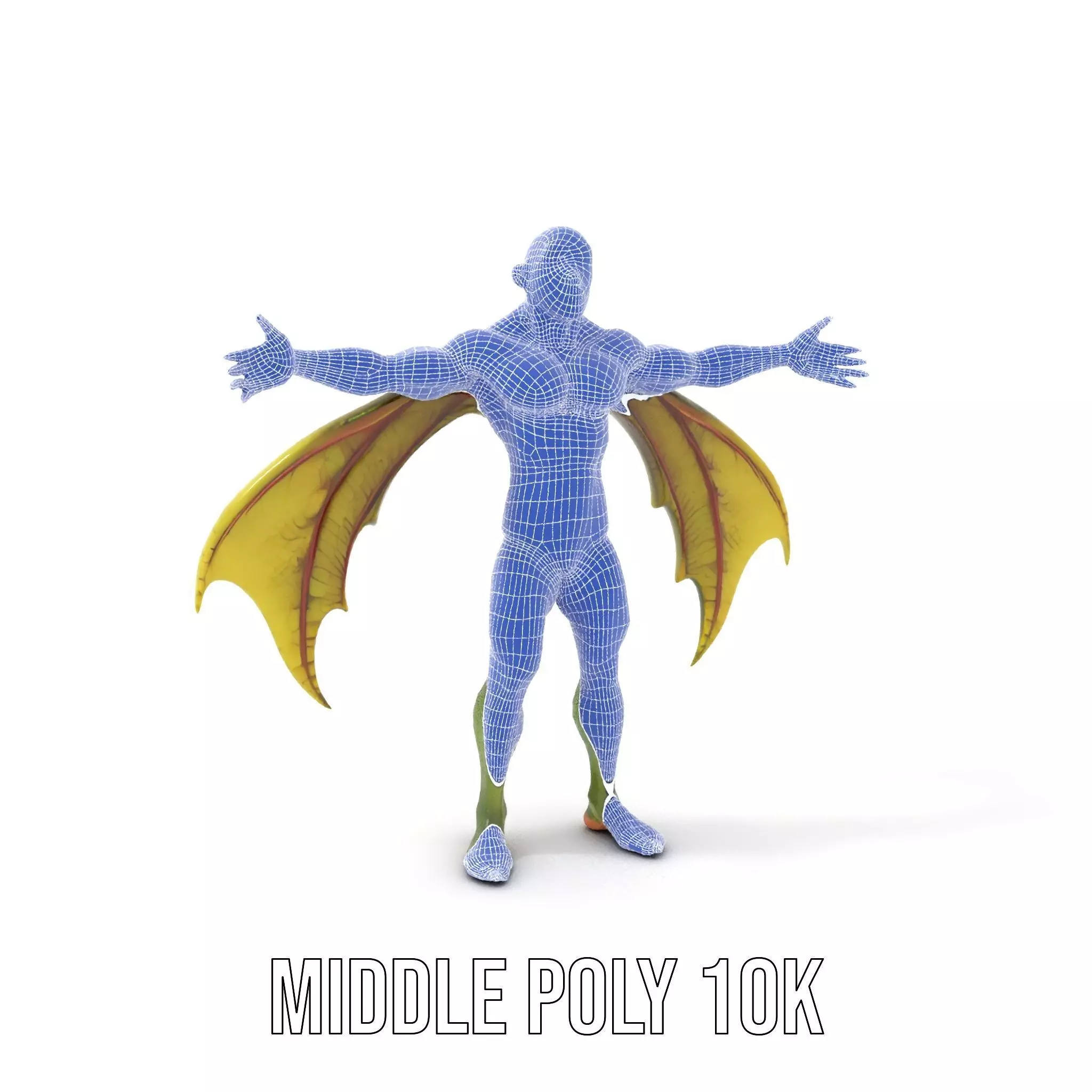 Winged Demon Creature Model Pack Low-poly 3D model_5