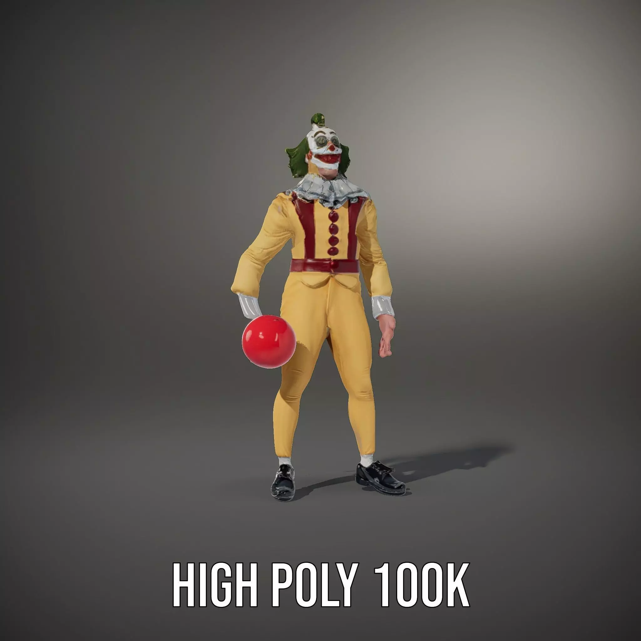 Clown Character with Balloon Model Pack Low-poly 3D model_8