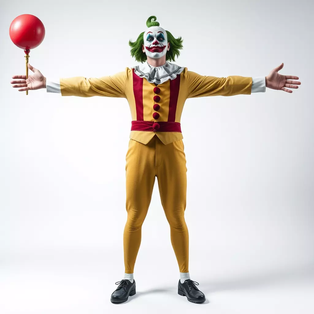 Clown Character with Balloon Model Pack Low-poly 3D model_2
