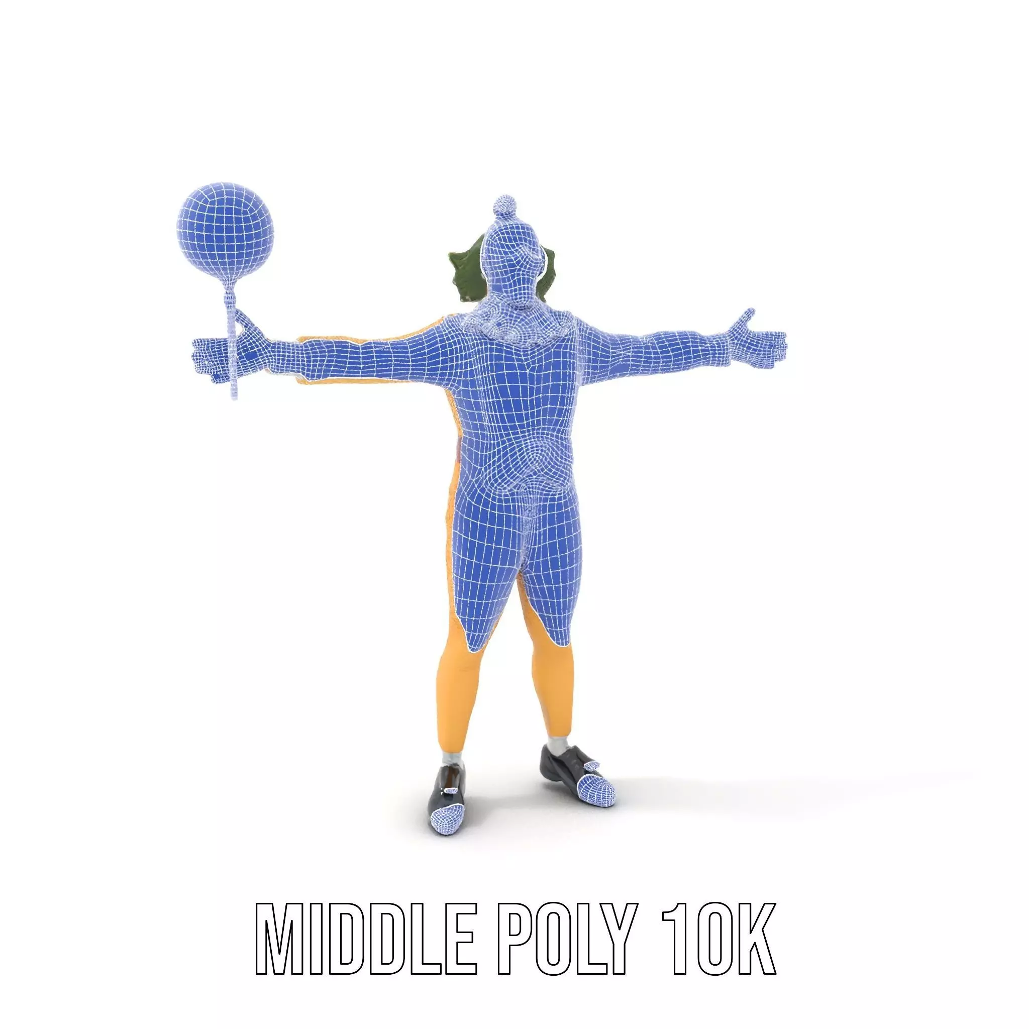 Clown Character with Balloon Model Pack Low-poly 3D model_16