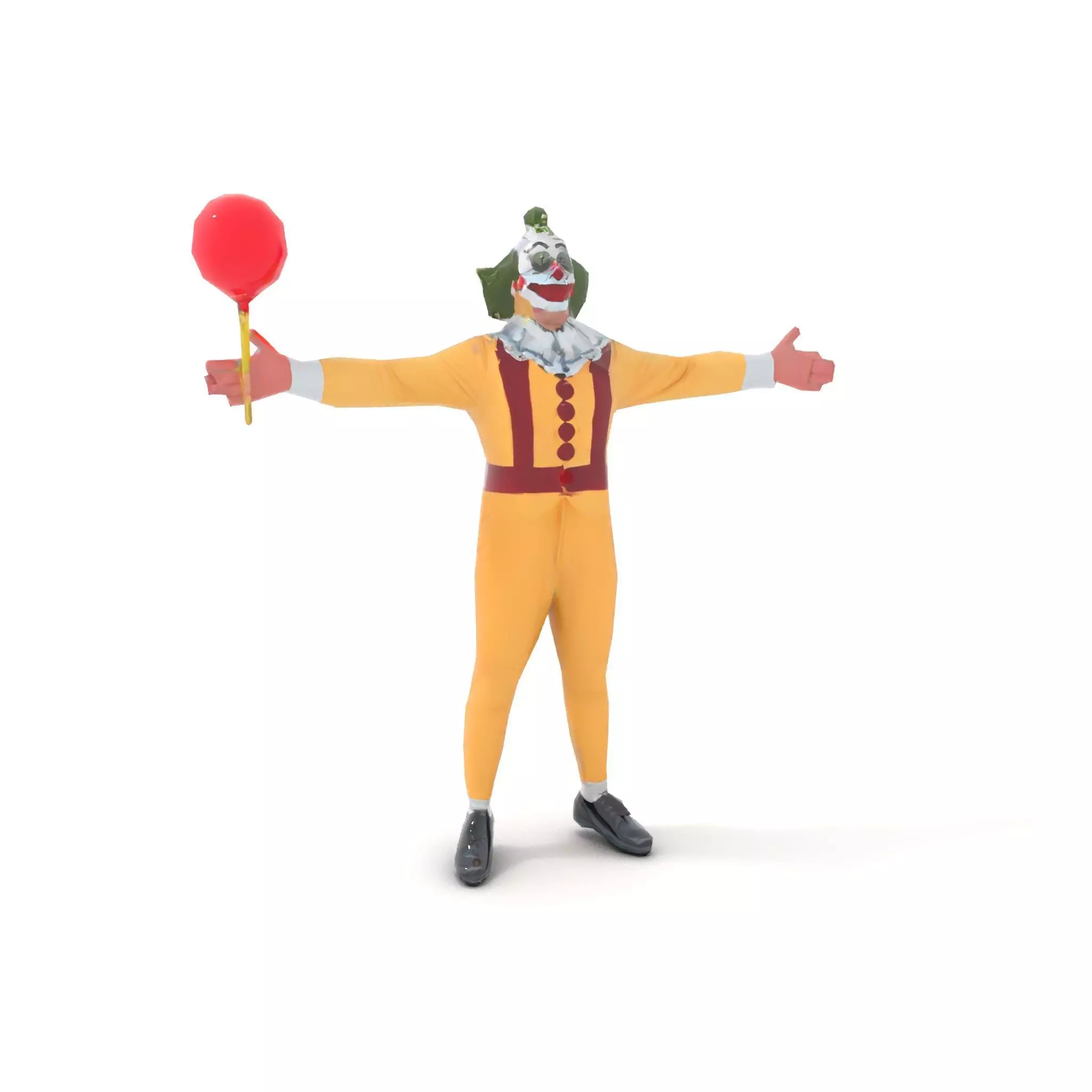 Clown Character with Balloon Model Pack Low-poly 3D model_20