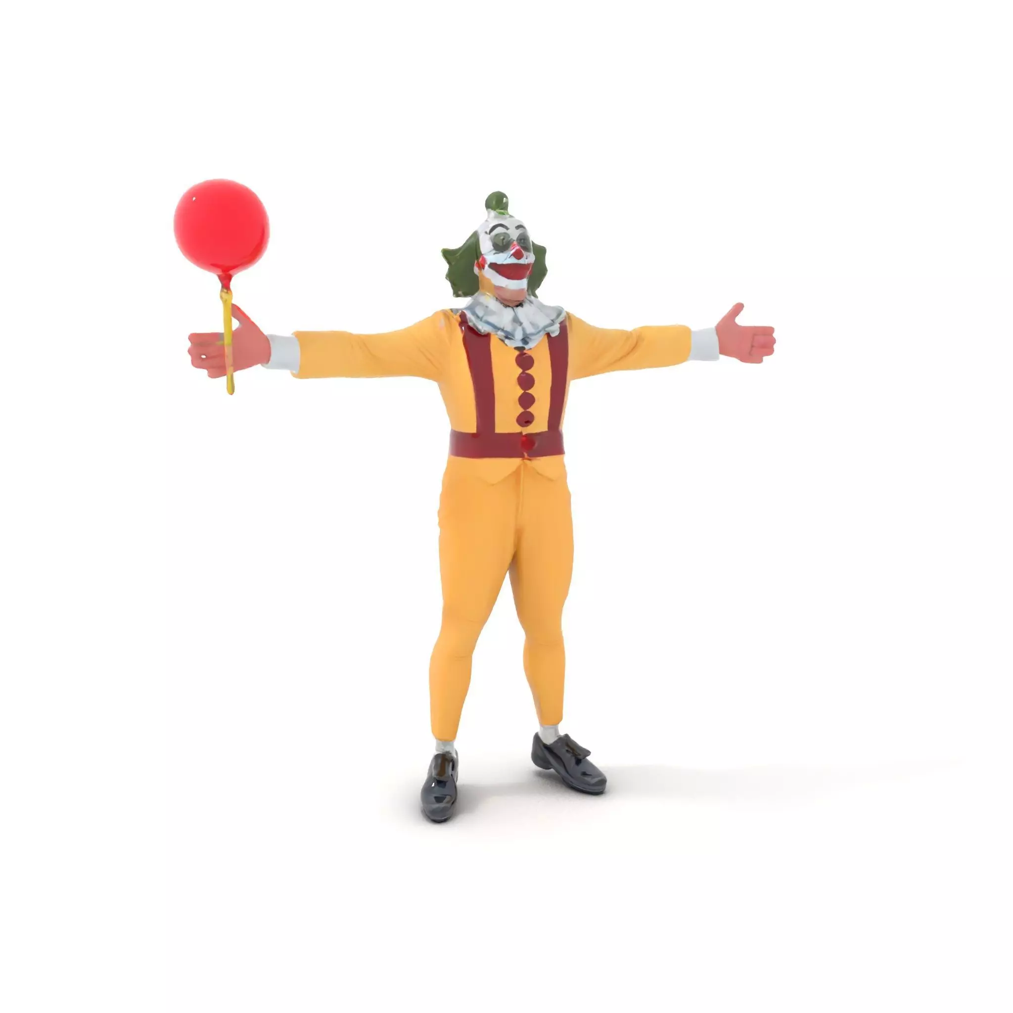 Clown Character with Balloon Model Pack Low-poly 3D model_0