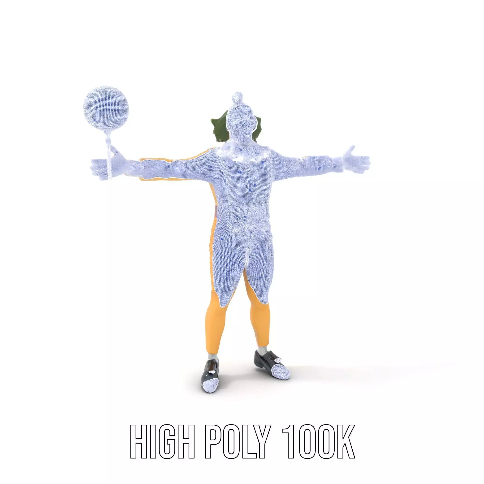 Clown Character with Balloon Model Pack Low-poly 3D model_4