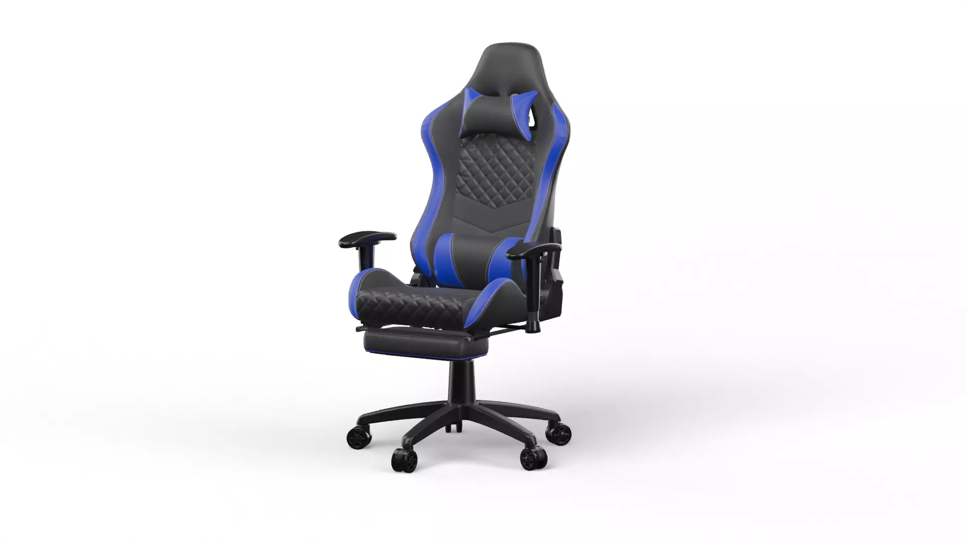 Gaming Chair 3D Model with Texture 3D model_0