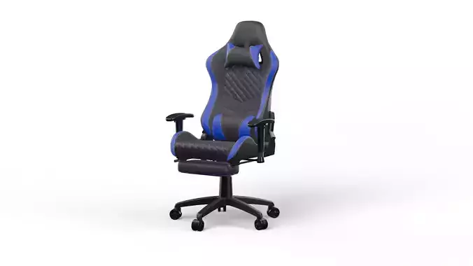 Gaming Chair 3D Model with Texture
