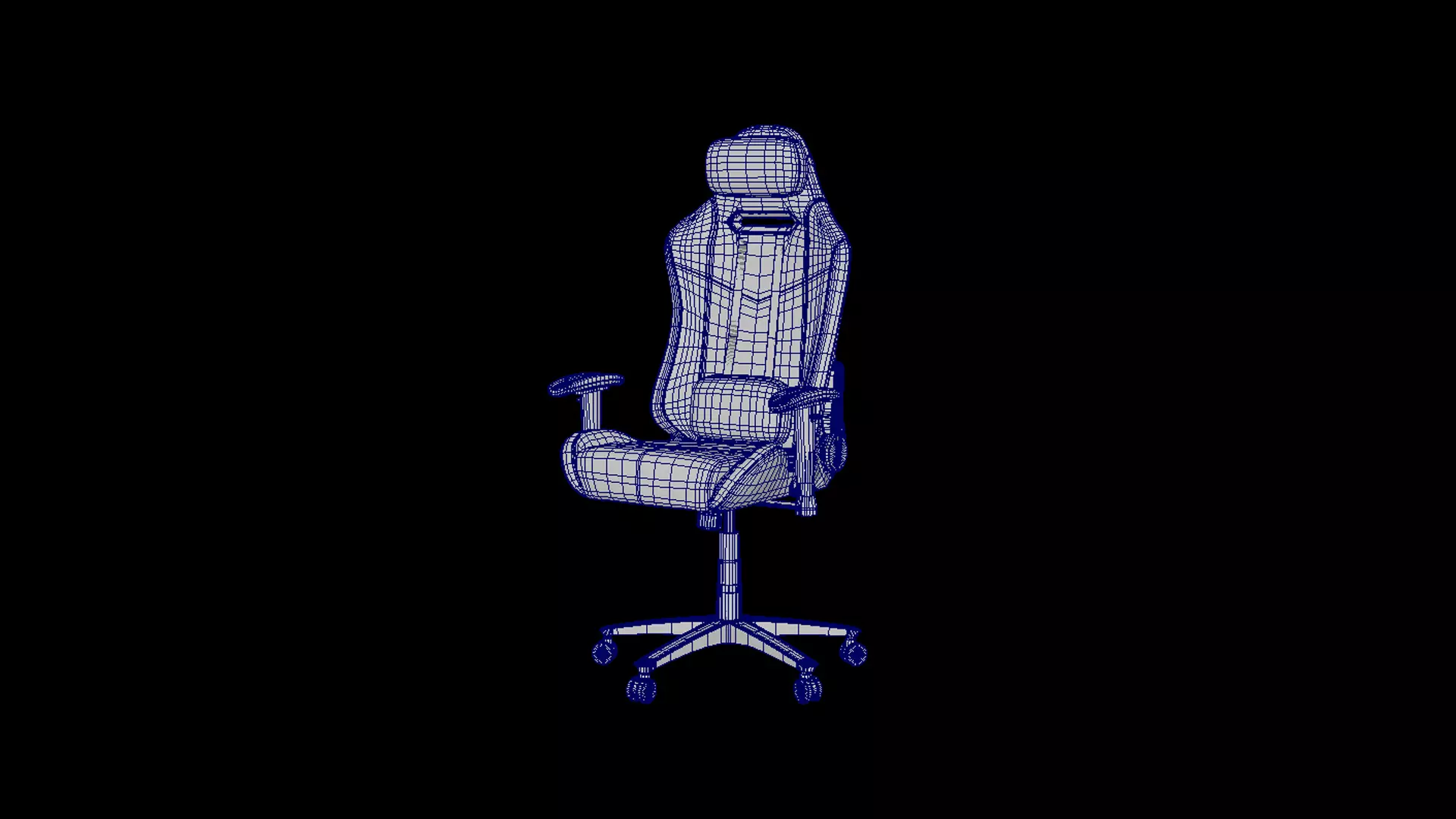 Gaming Chair 3D model and texture 3D model_5