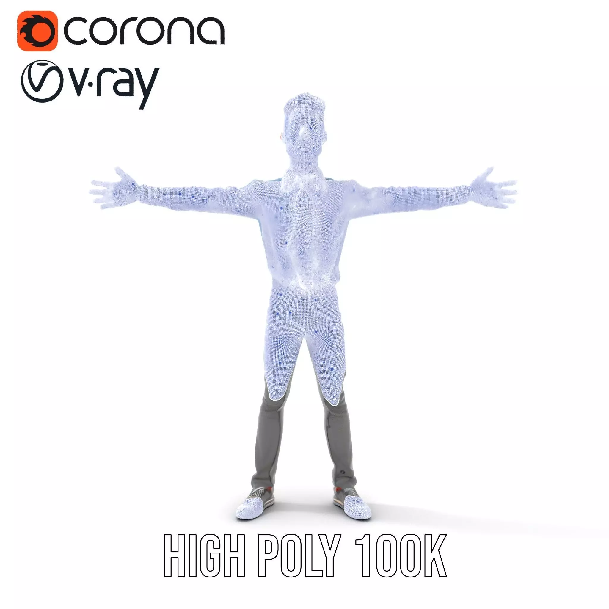 Cartoon Businessman Character Model Pack Low-poly 3D model_34