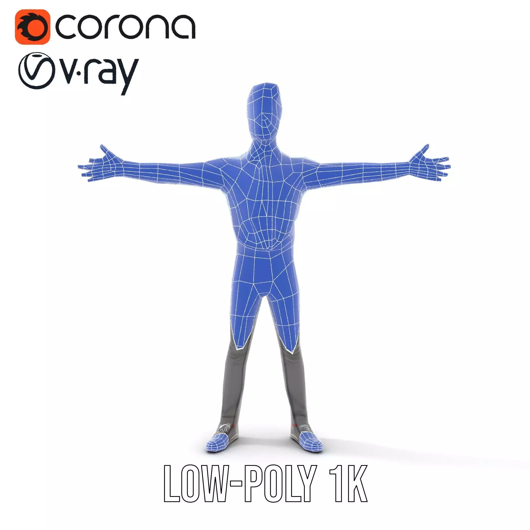 Cartoon Businessman Character Model Pack Low-poly 3D model_13