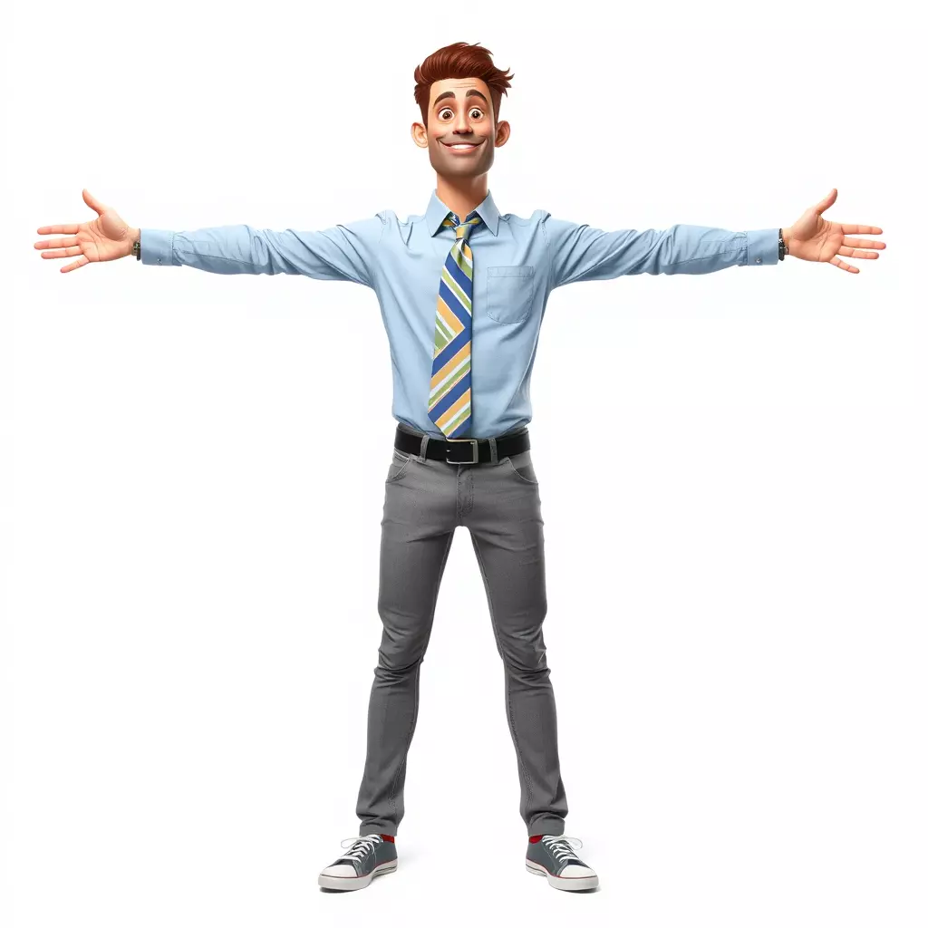 Cartoon Businessman Character Model Pack Low-poly 3D model_2