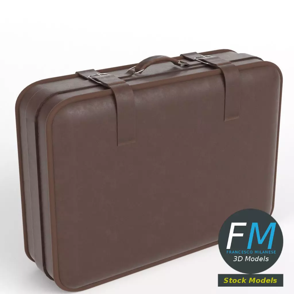 Suitcase 3D model_0