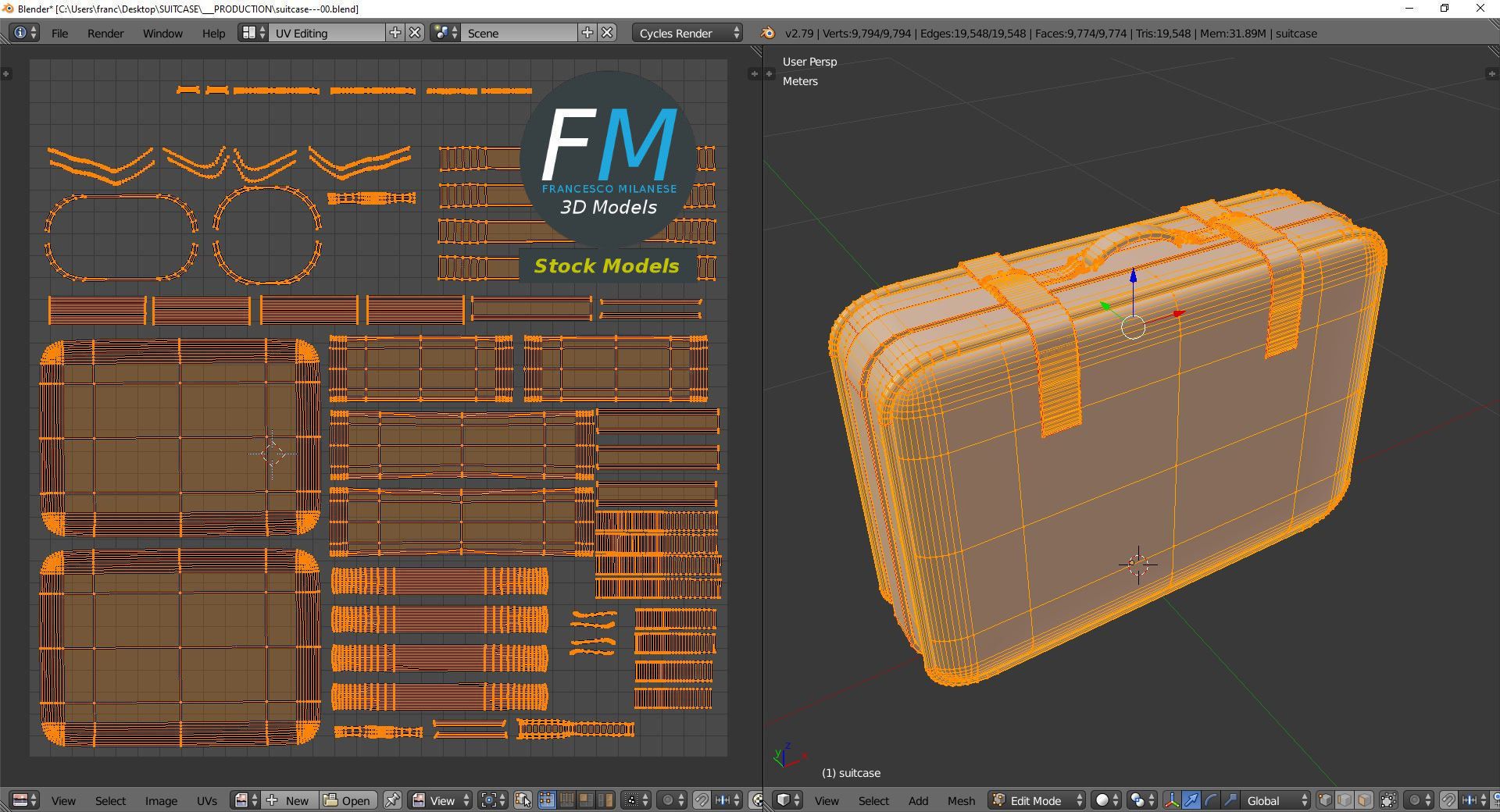 Suitcase 3D model_10