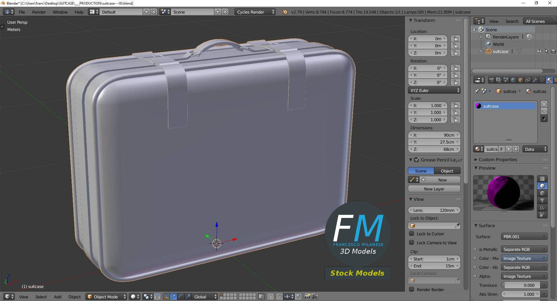 Suitcase 3D model_9