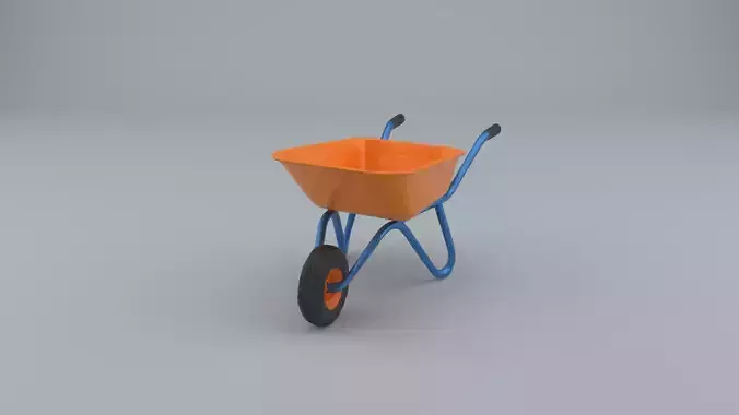 3D Wheelbarrow Model 