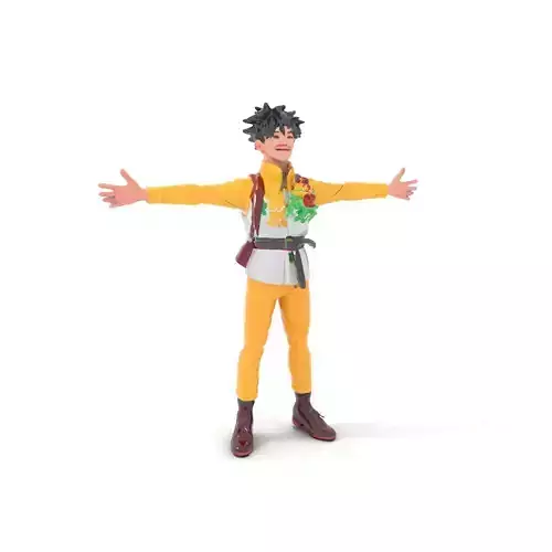 Colorful Youth Character model pack  Dynamic Outfit Edition Low-poly 3D model