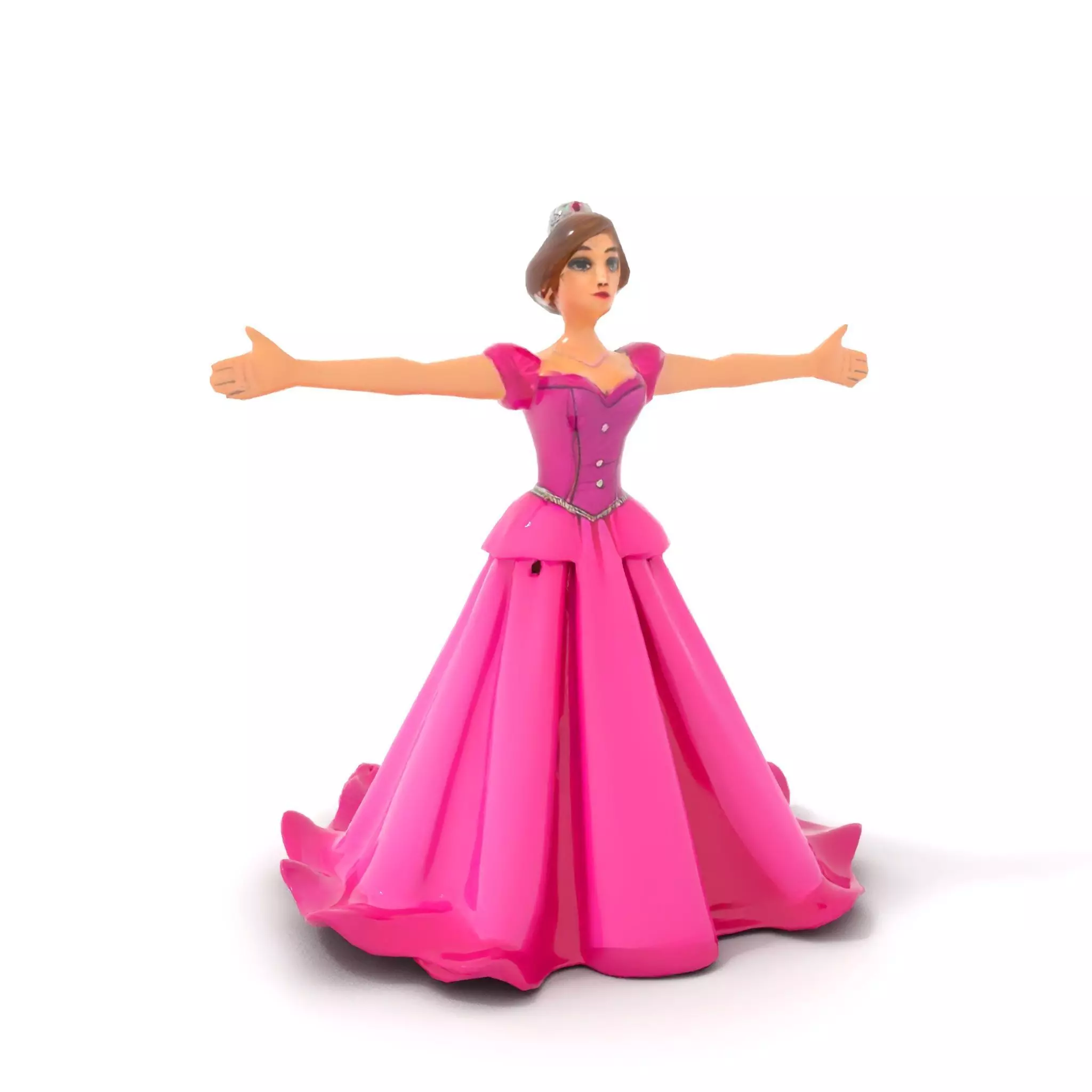 Elegant Princess Character Model Pack with Detailed Textures Low-poly 3D model_18