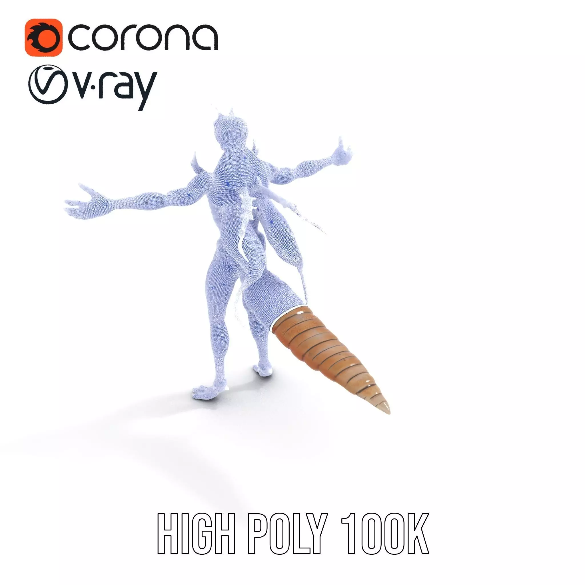 Insectoid Creature Model Pack with Textured Exoskeleton Low-poly 3D model_29