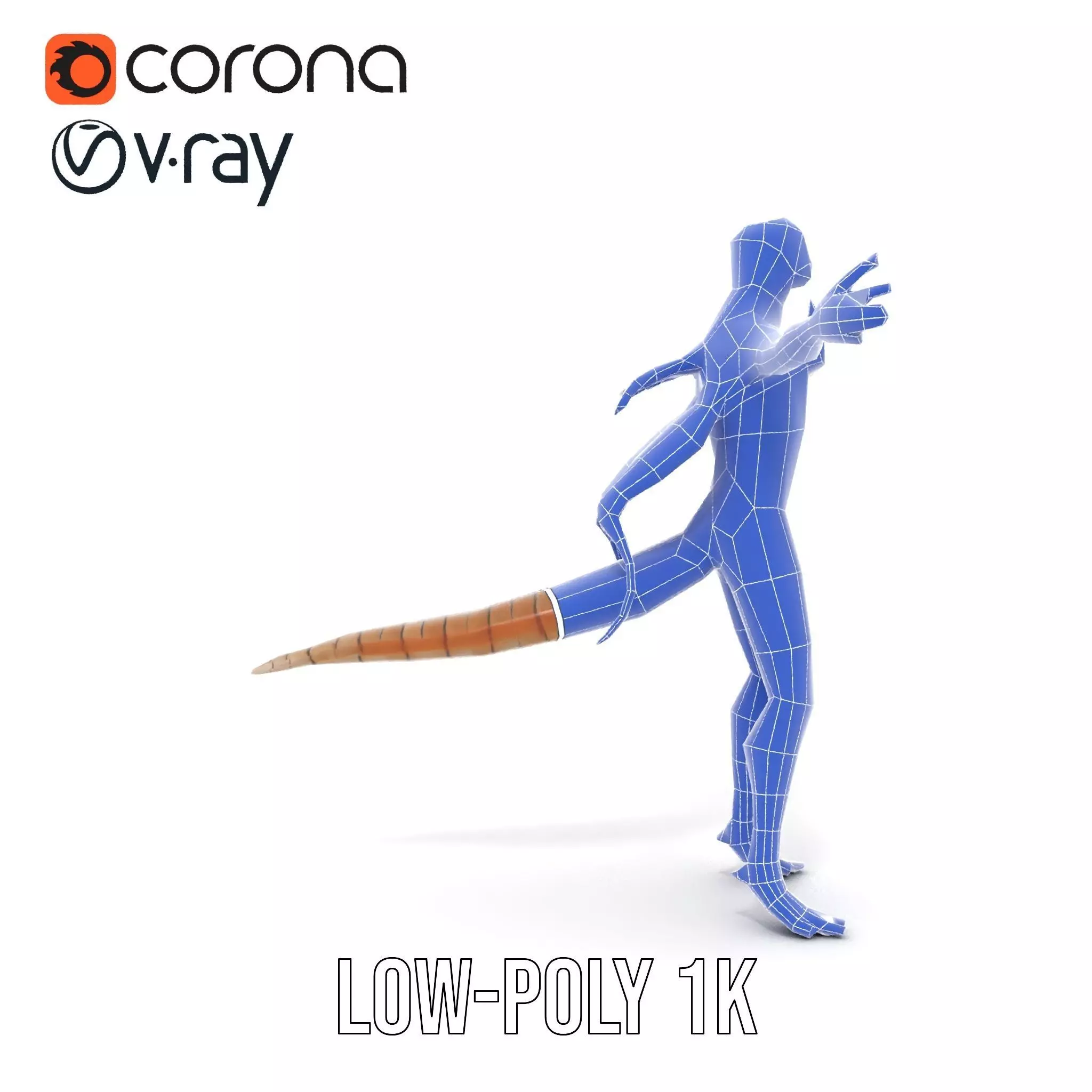 Insectoid Creature Model Pack with Textured Exoskeleton Low-poly 3D model_28