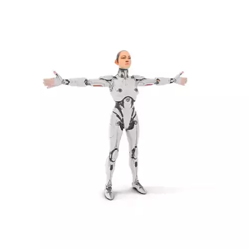 Futuristic Humanoid Robot Model Pack