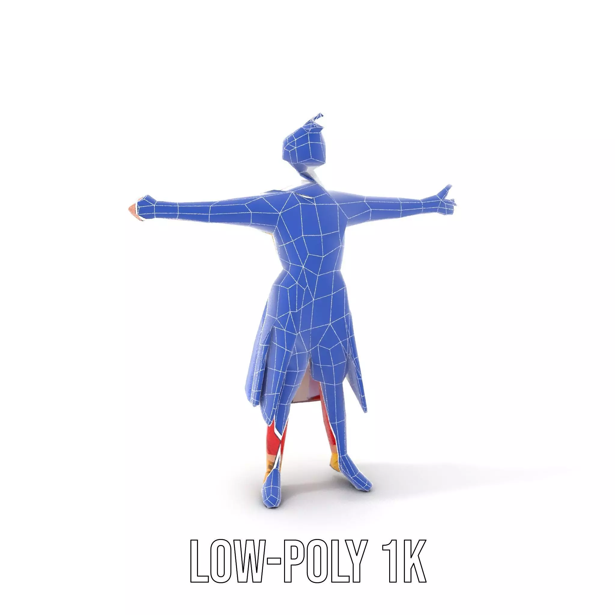 Colorful AnimeInspired Character Model Pack Low-poly 3D model_21