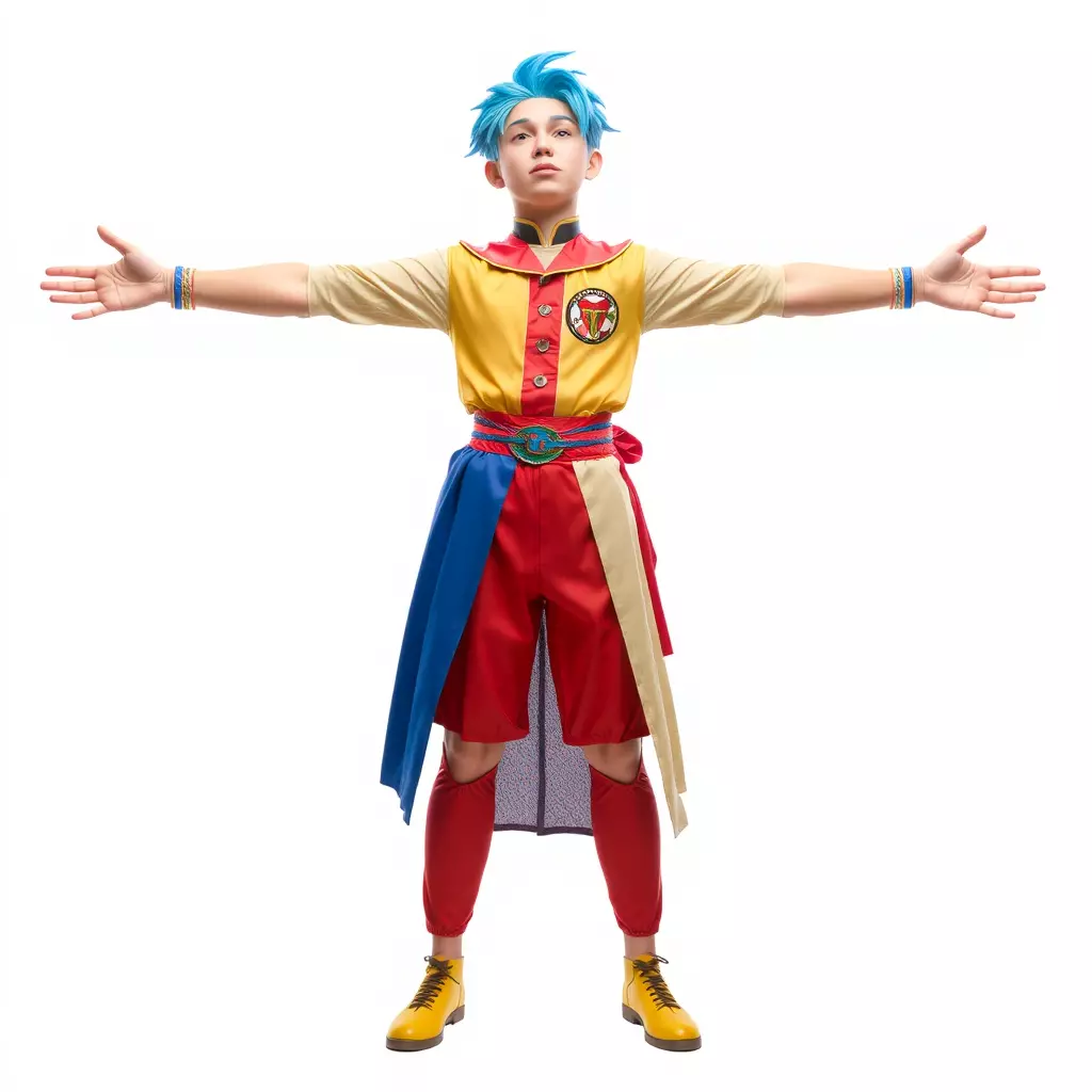 Colorful AnimeInspired Character Model Pack Low-poly 3D model_2