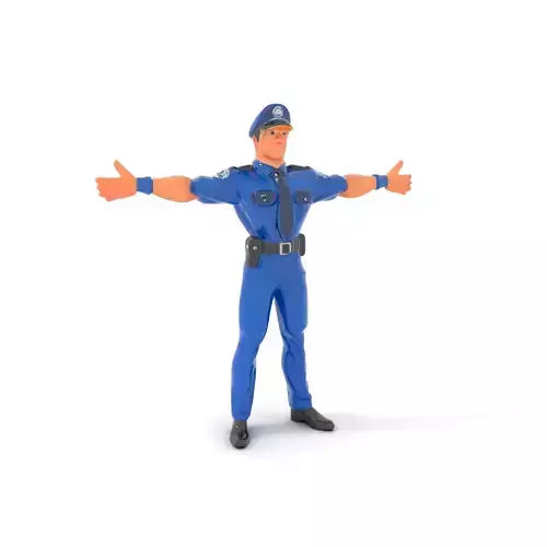 Cartoon Police Officer Model Pack