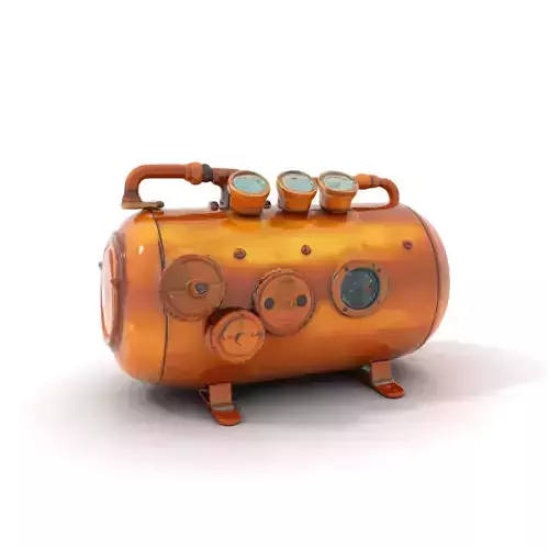 Steampunk Boiler Model Pack with Industrial Gauges