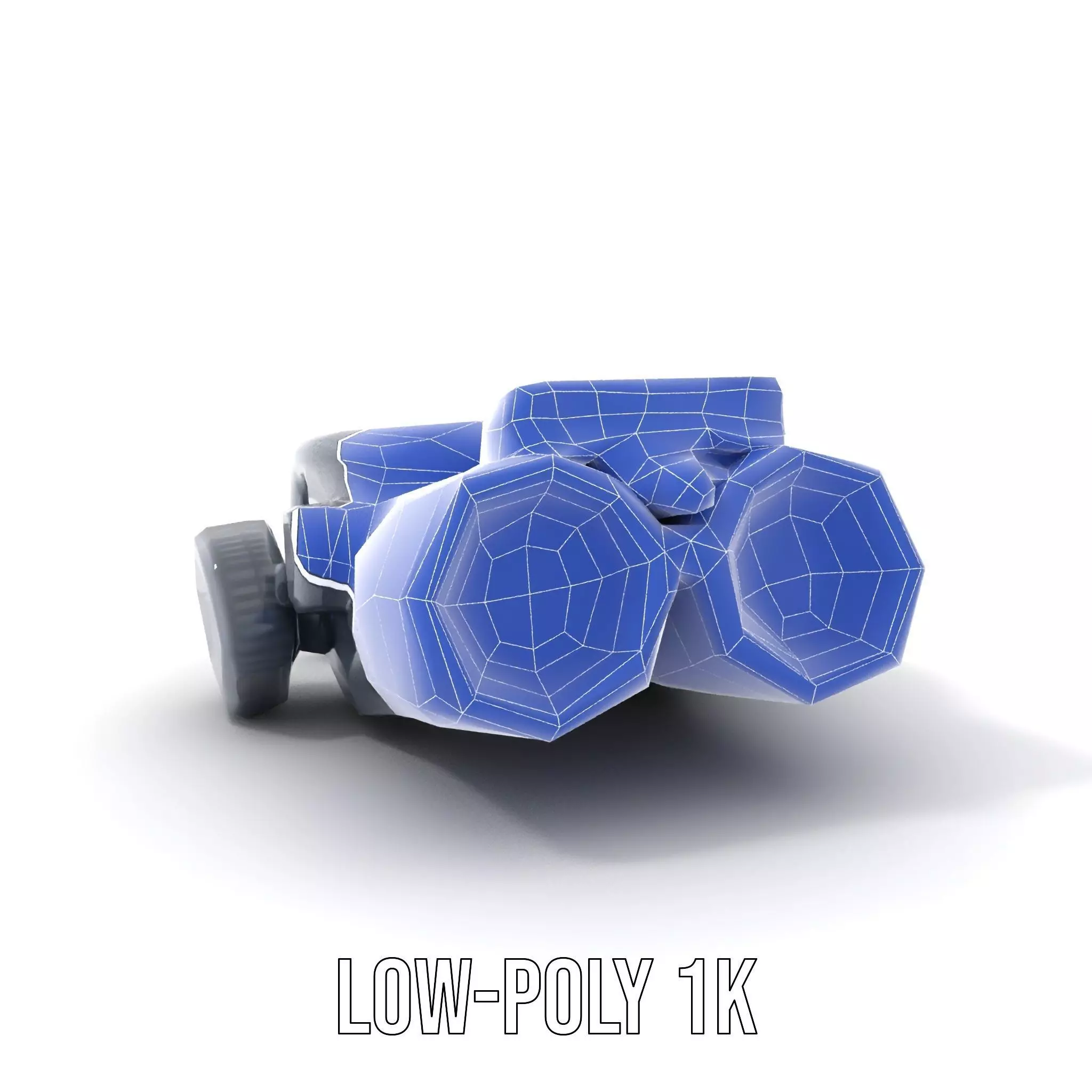 Tactical Binoculars Model Pack with Detailed Optics Low-poly 3D model_12