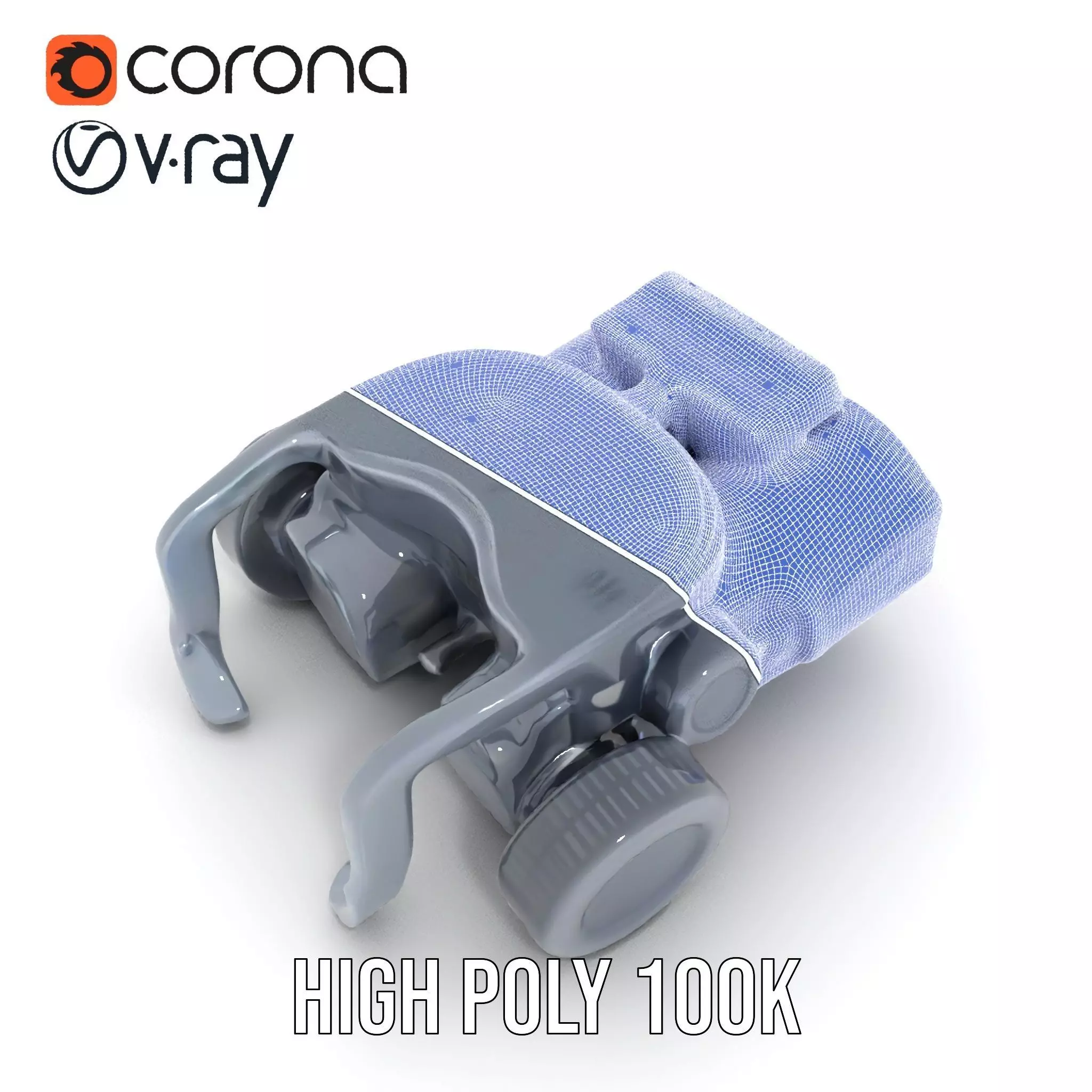 Tactical Binoculars Model Pack with Detailed Optics Low-poly 3D model_32