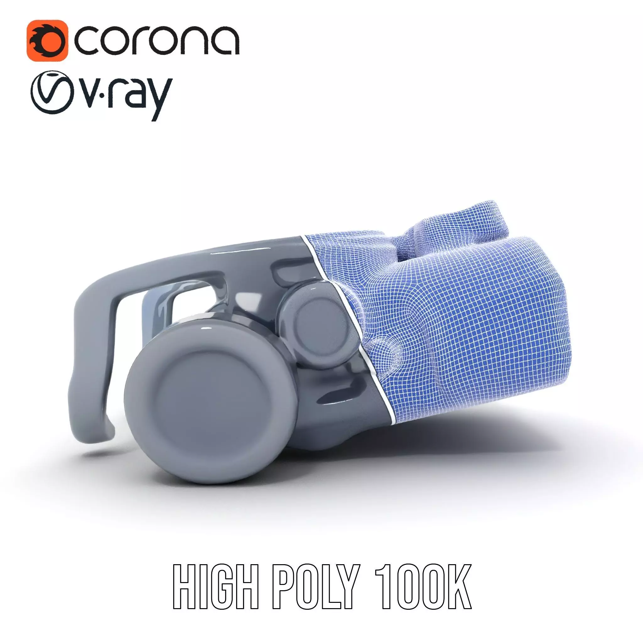 Tactical Binoculars Model Pack with Detailed Optics Low-poly 3D model_34