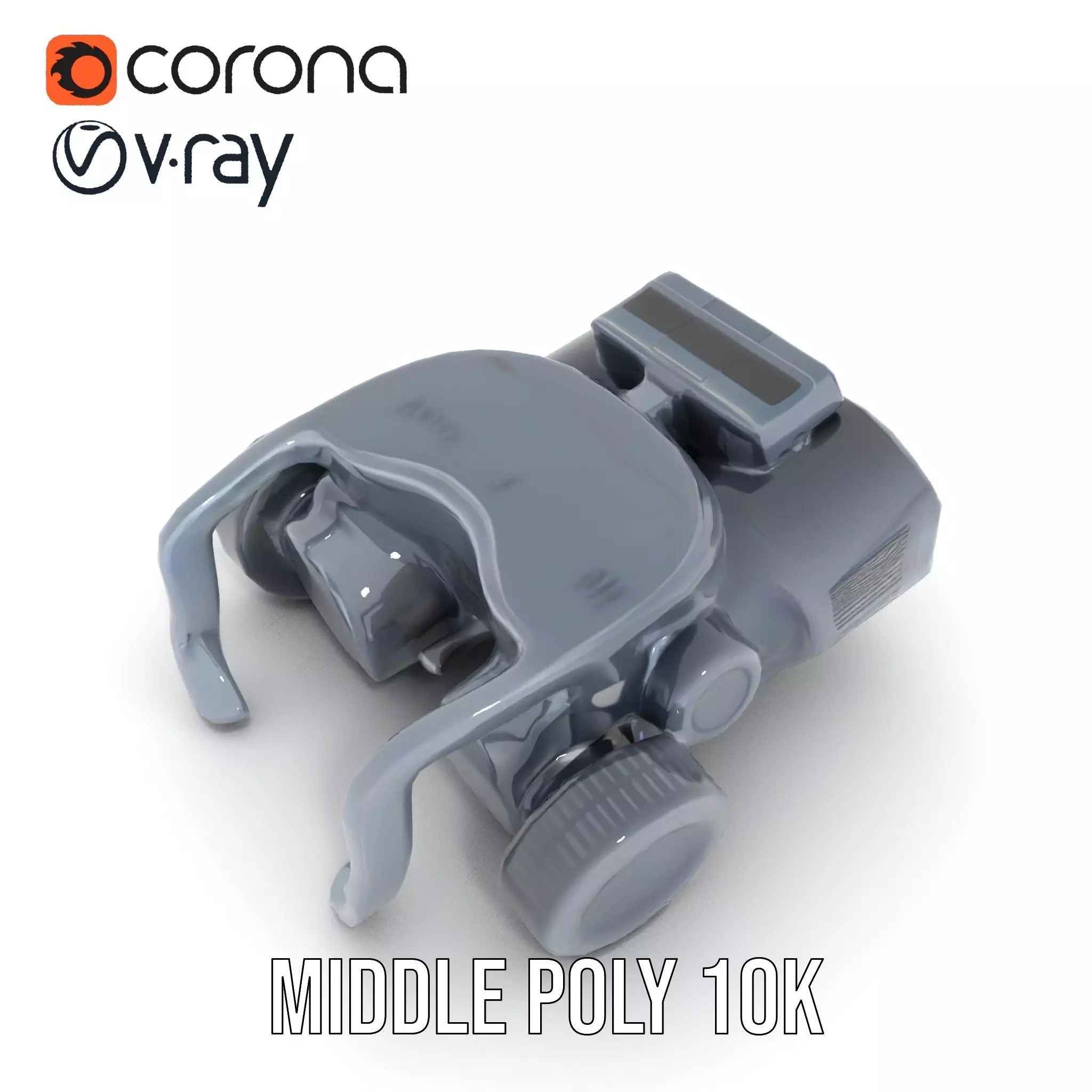 Tactical Binoculars Model Pack with Detailed Optics Low-poly 3D model_21