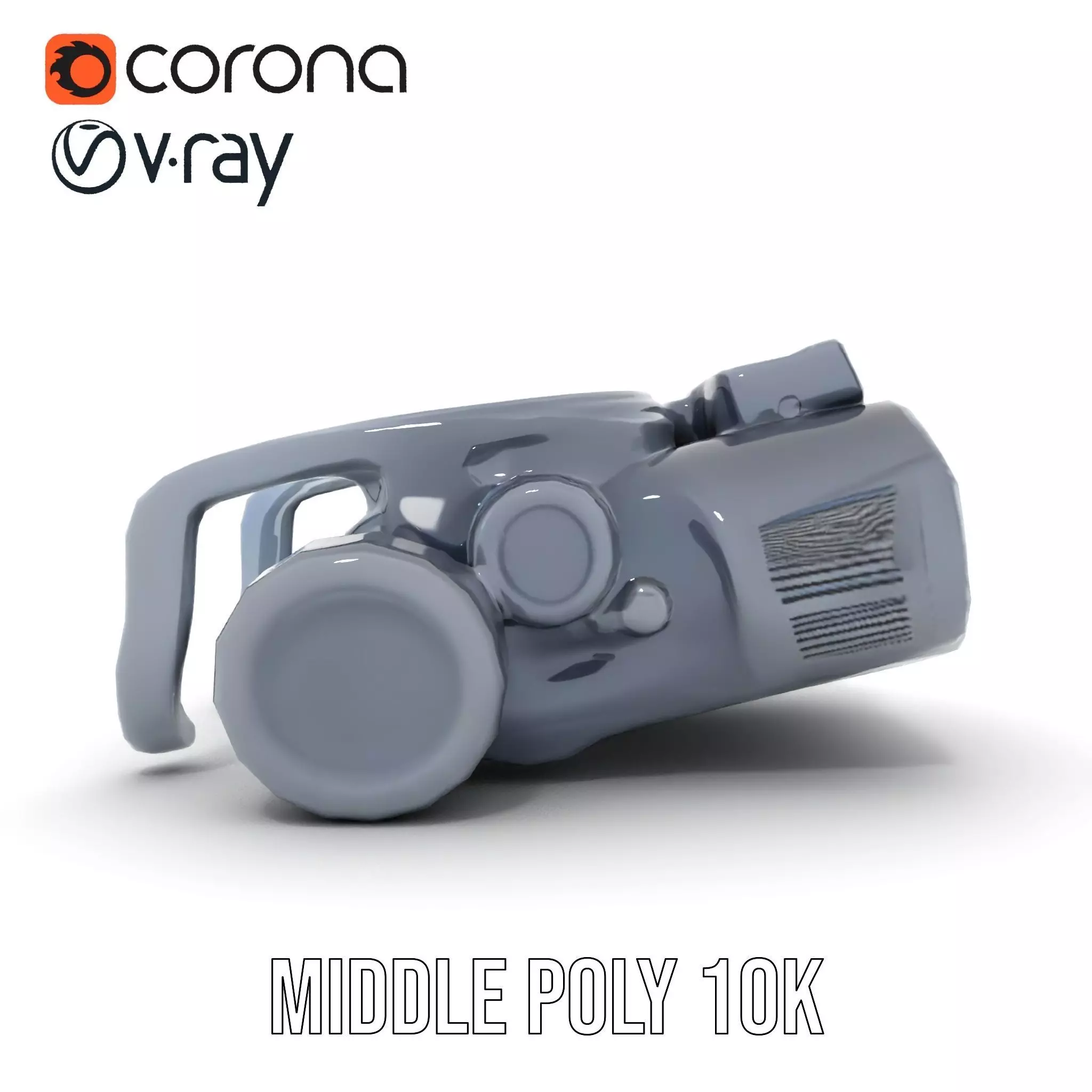 Tactical Binoculars Model Pack with Detailed Optics Low-poly 3D model_5