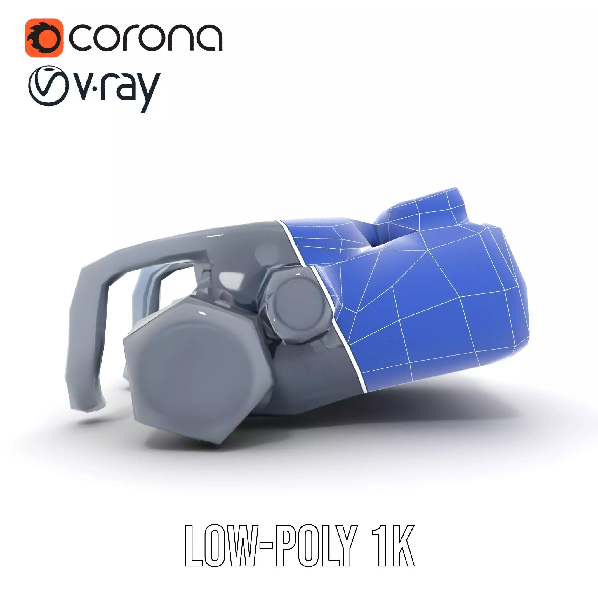 Tactical Binoculars Model Pack with Detailed Optics Low-poly 3D model_30