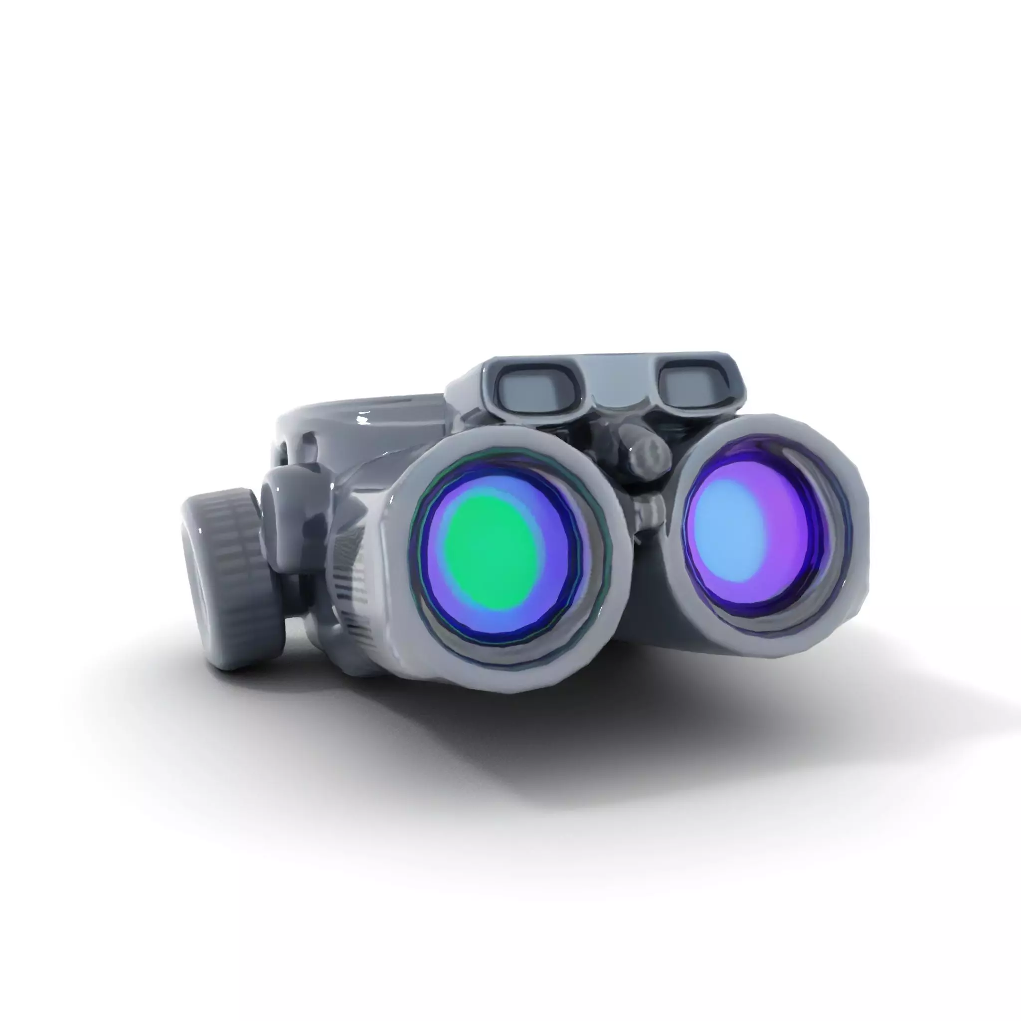 Tactical Binoculars Model Pack with Detailed Optics Low-poly 3D model_11