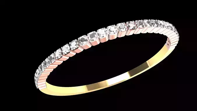 Half Eternity Ring Square Base