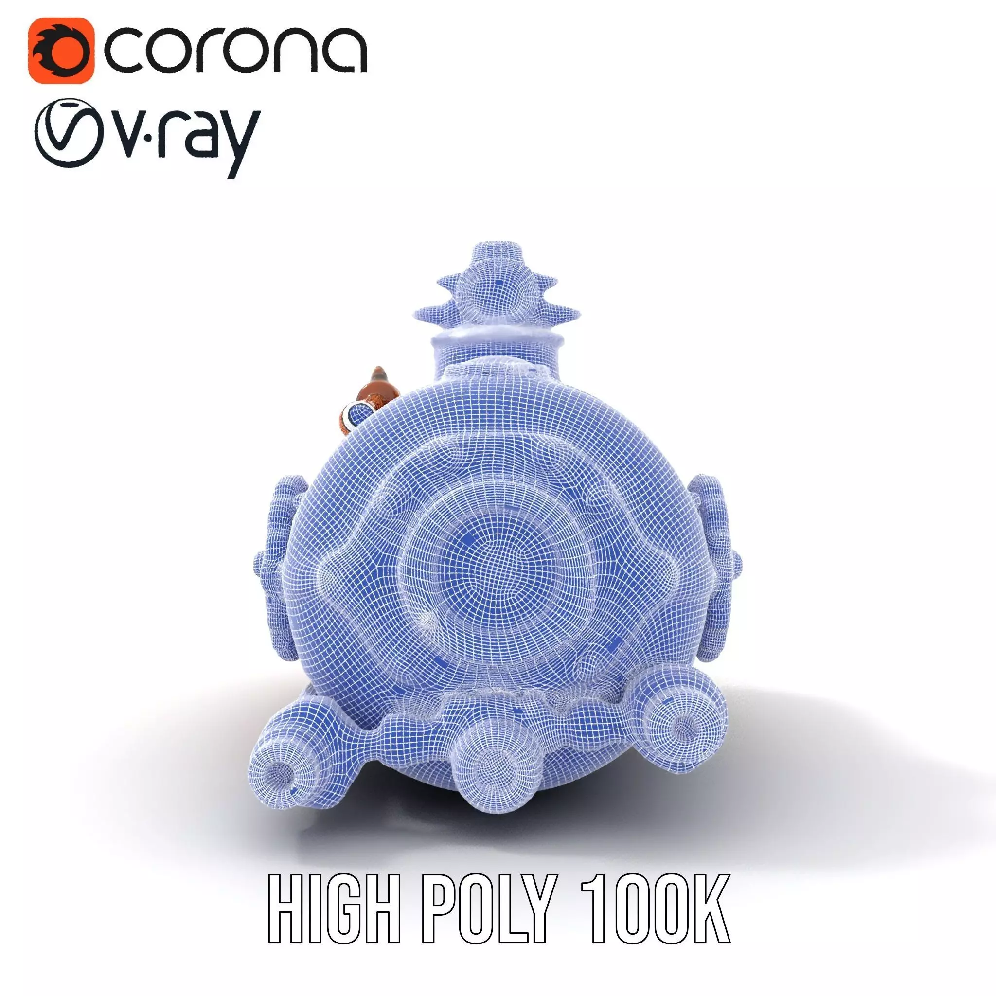 Steampunk Boiler Model Pack with Detailed Gauges and Pipes Low-poly 3D model_32