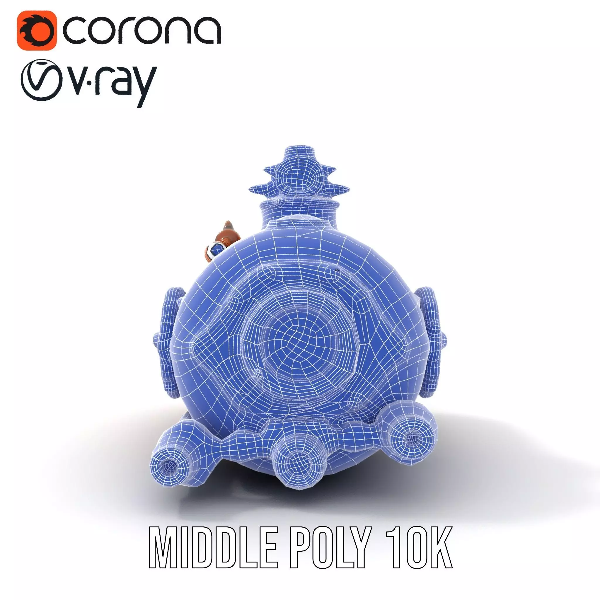 Steampunk Boiler Model Pack with Detailed Gauges and Pipes Low-poly 3D model_24